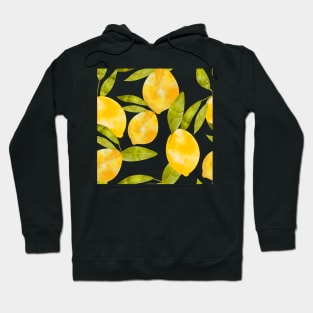 Watercolor Lemons Hoodie